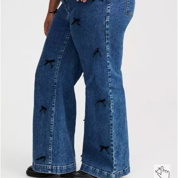 torrid Denim - Torrid High-rise Wide Leg Bow Jeans